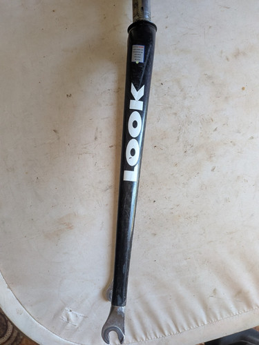 Fourche carbone vintage look - carbone,